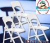 Special Deal 3 White Folding Chairs for Figures Figures Toy Company