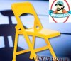 Yellow Folding Chair for Figures by Figures Toy Company