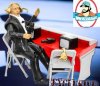 Deluxe Wrestling Figure Commentators Playset with Announcer figure