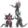 Godzilla 6.5" Action Figure Set of 3 by Bandai