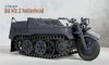 Toy Model 1/6 Metal Vehicle Sd.Kfz. 2 Kettenkrad Grey