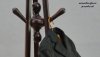 Wooden Face 1/6 Clothes Tree / Coat Hanger (Dark Brown)