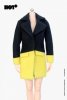  1:6 Female Figure HP-034 Cashmere Coat in Yellow Outfit  HotPlus