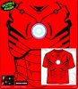 Iron Man 2 Suit Red Glow in the Dark  T-Shirt XL Extra Large