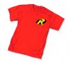 New DC Comics Batman and Robin Logo T-Shirt Red XL