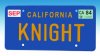 Knight Rider Knight License Plate Replica by Diamond Select