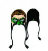 Green Lantern Peruvian Intarsia Beanie Hat Skully