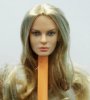 1/6 Scale Female Head with Long Curly Blonde Hairstyle PL-SFB012-06H