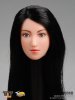  1/6 Figure Female Head With Long Straight Black Hairstyle TTL-68006B