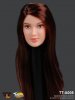  1/6 Scale Action Figure Female Head With  Long Straight Red Hairstyle