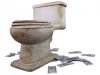 1/6 Scale Toilet & Dollar Bill Set By Loading Toys