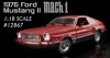 1:18 1976 Ford Mustang II Mach 1 Red & Black Greenlight