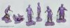 Box-O-Zombies Purple Set of 6 mini figures