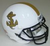 NCAA Navy Midshipmen Alternate White Mini Helmet Schutt 