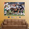 Patriots-Dolphins Line of Scrimmage Mural New England Patriots  NFL