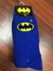 DC Mens Crew 3 Pack SuperHeroes Socks DCX0392MC3A Black/Blue 