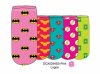 DC Women's 5 Pair Pack Shorties Socks DCX0294S5 Pink Logos Superman 