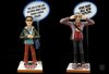 Big Bang Theory Leonard & Sheldon Q-Pop Figures Quantom Mechanix