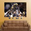 Fathead Rams Helmets In Your Face Mural St. Louis Rams NFL