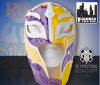 WWE Rey Mysterio Kid Size Replica Yellow and Purple Half Mask