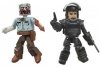 Walking Dead Minimates Series 3 Riot Gear Rick & Guard Zombie 2 Pack