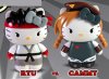 Street Fighter x Sanrio Hello Kitty Pvc Box Set Ryu Vs. Cammy