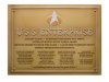 Star Trek Dedication Plaque #4 USS Enterprise D Eaglemoss