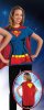 Supergirl Shirt and Removable Logo Cape Size Extra Large by Rubies 