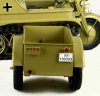 Toy Model 1/6 Metal Vehicle Sd.Kfz. 2 Kettenkrad Trailer Tan