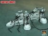 1/6 Scale Female White Canvas Shoes Sneakers Kiks for 12 inch Figures