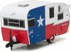 1:64 Hitched Homes Series 2 Shasta 15' Airflyte Red, White and Blue 