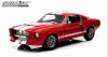 1:18 1967 Shelby GT-500 Red with White Stripes Greenlight