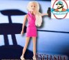 Wrestling Female Ring Announcer Action Figure with Microphone