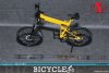 X Toys 1:6 Accessory XT-009B Folding Bike Yellow