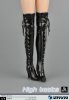 ZY Toys 1:6 Figure Accessories Female High Boots Black ZY-16-26A