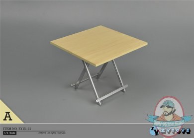 ZYTOYS 1:6 Action Accessories Folding Table in Ivory ZY-15-21A