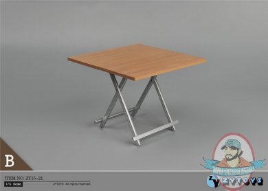 ZYTOYS 1:6 Action Accessories Folding Table in Brown ZY-15-21B