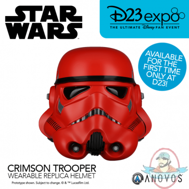D23 Debut Star Wars Crimson Stormtrooper Helmet by Anovos