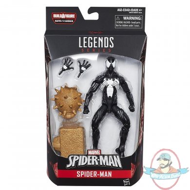 Spider-Man Marvel Legends Symbiote Spider-Man Build a Figure Hasbro