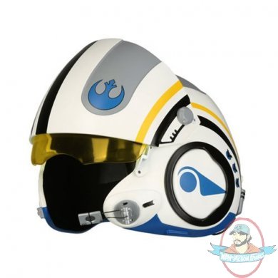 The Force Awakens Poe Dameron Blue Squandron Helmet Replica Anovos