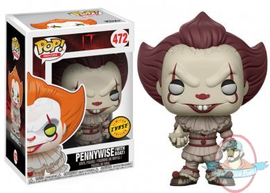 Pop! Movies IT Pennywise (With Boat) CHASE #472 Vinyl Figure Funko