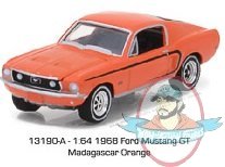 1:64 GL Muscle Series 19 1968 Ford Mustang GT Madagascar Orange