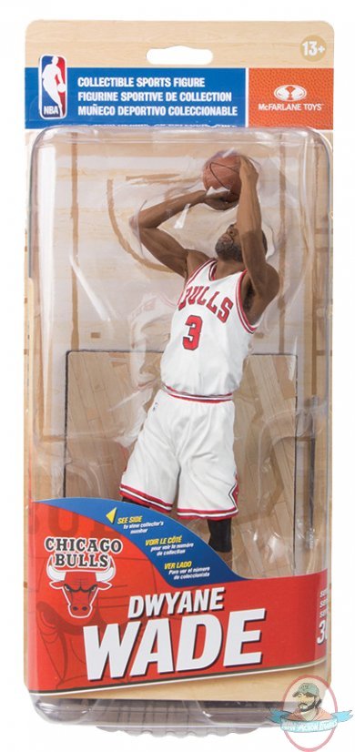 McFarlane NBA Series 30 Dwyane Wade Chicago Bulls Chase Figure 209/500