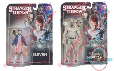 Stranger Things Eleven and Chief Hopper set of 2 McFarlane 