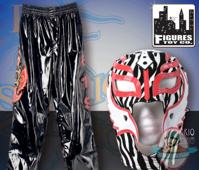 WWE Rey Mysterio Zebra Replica Kid Size Mask & Pants Combo