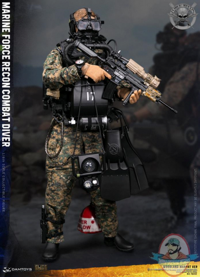 Damtoys 1/6 Force Recon Combat Diver Woodland Marpat Version 78055