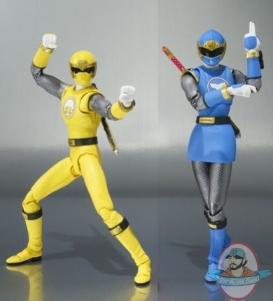 S.H. Figuarts Blue & Yellow Wind Ranger Set of 2 Figures by Bandai