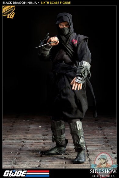 1/6 Scale G.I Joe Black Dragon Ninja 12" Figure Sideshow Exclusive