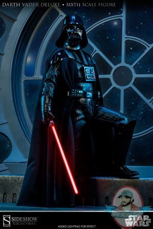 1/6 Scale Star Wars Darth Vader Deluxe Figure Sideshow Used F