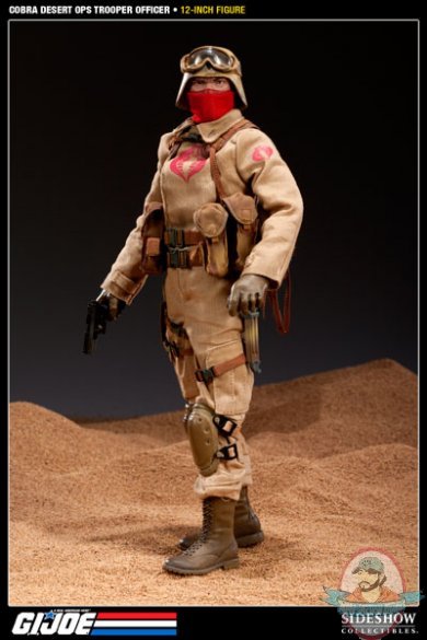 G.I Joe Desert Ops Trooper Officer Cobra Exclusive 12" figure Sideshow